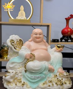 tượng Phật Di Lặc ngồi như ý xanh ngọc đẹp nhất